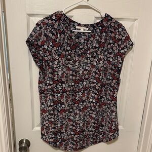 Fun 2 Fun Black Flutter Sleeve Blouse